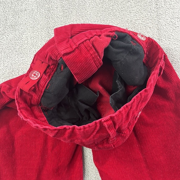 Janie and Jack 4 100% Cotton Red Corduroy Wide Leg Pants - Picture 9 of 10